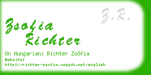 zsofia richter business card