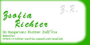 zsofia richter business card